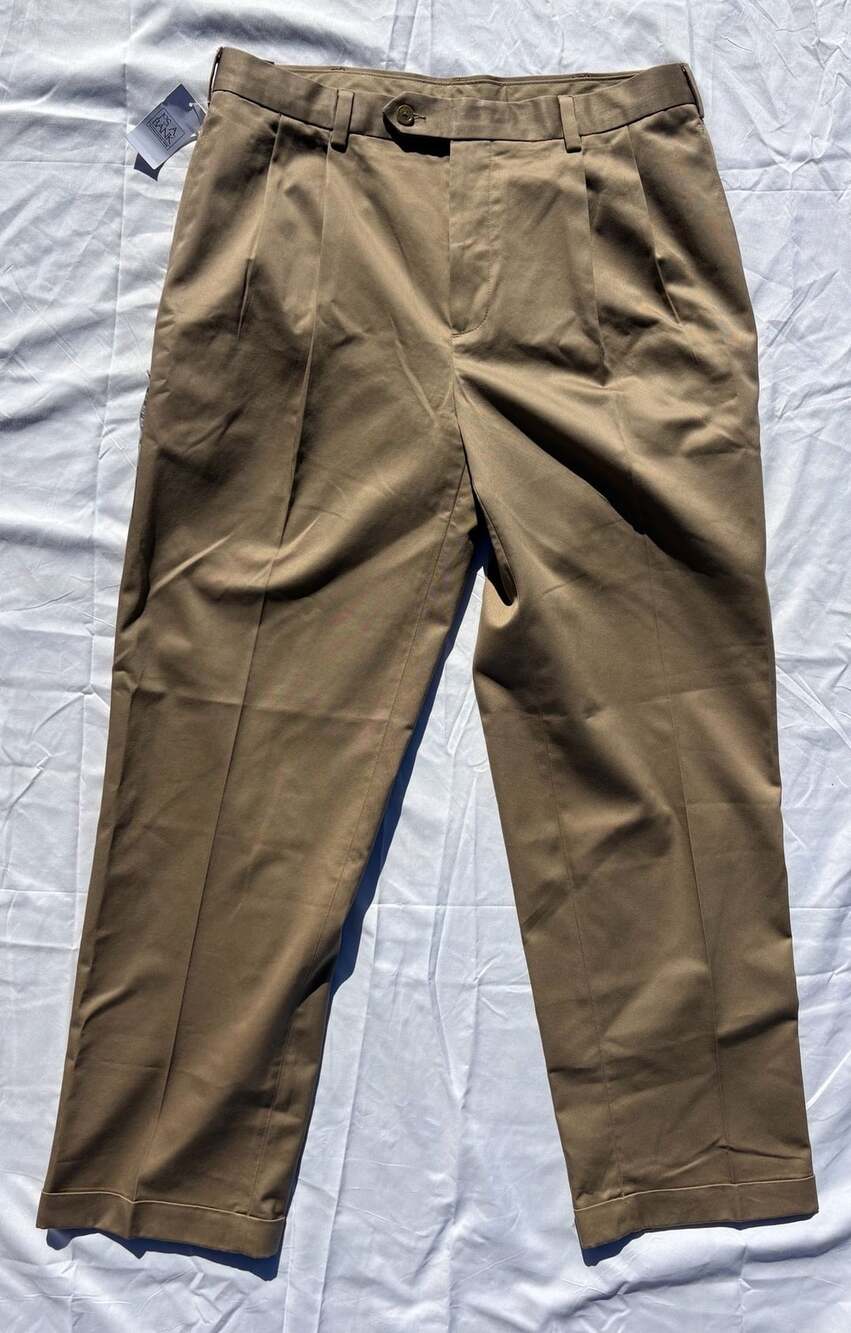 Jos. A. Bank Traveler Performance Khaki Dress Pants 34x30 NWT